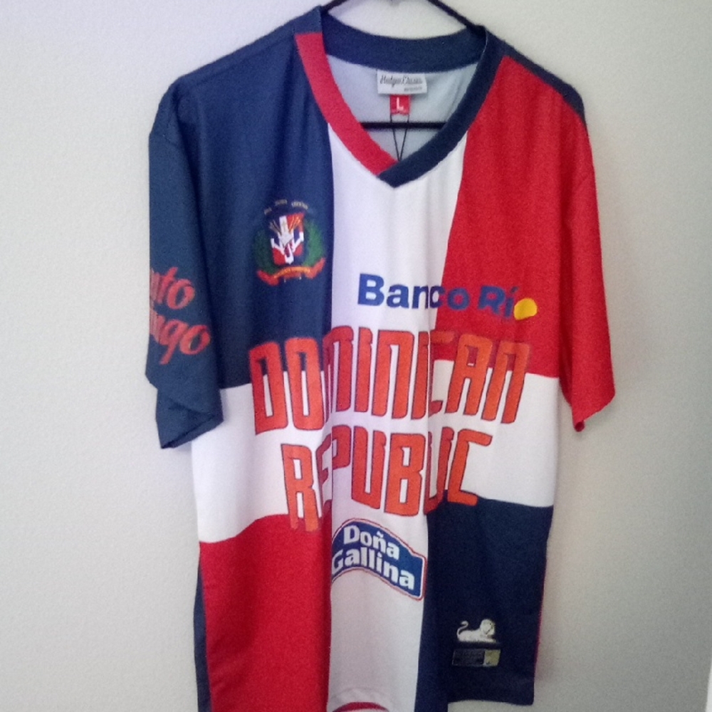 Dominican Republic Men’s Jersey - Red, Blue, White